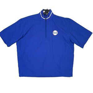 Duke Blue Devils Jacket Mens M 1/4 Zip Short Sleeve Baseball Logo Ashworth Golf